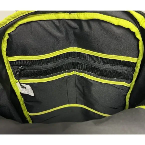 Nike Hiking School Backpack Black Silver Green Bag Padded DJ9677 010 NEW - Picture 8 of 10